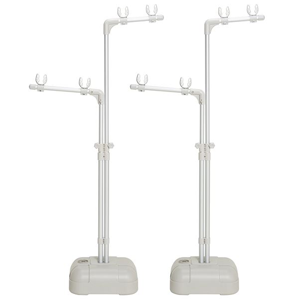 屋外用 ベース付き 物干し台 【幅35×奥行80×高さ105〜170cm】 アルミ製 高耐久性 耐食性 高さ調節 『セキスイ』[21]