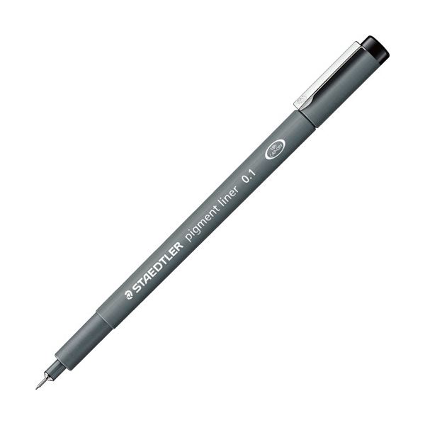 (まとめ) ステッドラー ピグメントライナー0.1mm 黒 308 01-9 1本 【×30セット】[21]