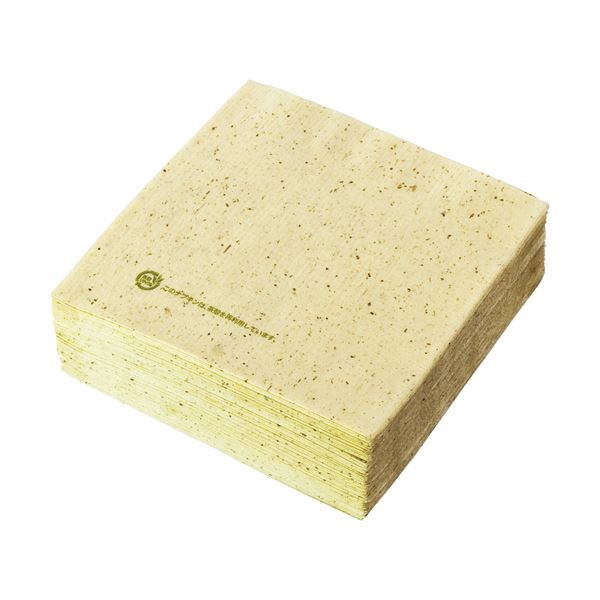 (まとめ) きんだい 茶殻ナプキン 4折 CP4A1P 1パック(100枚) 【×50セット】[21]