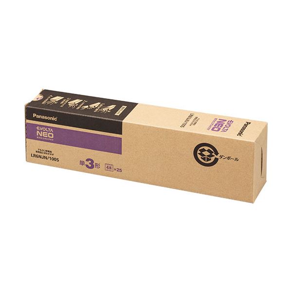 パナソニック アルカリ乾電池EVOLTAネオ 単3形 LR6NJN/100S 1箱(100本)[21]