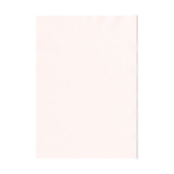 (まとめ) 北越コーポレーション 紀州の色上質A4T目 薄口 さくら 1冊(500枚) 【×5セット】[21]