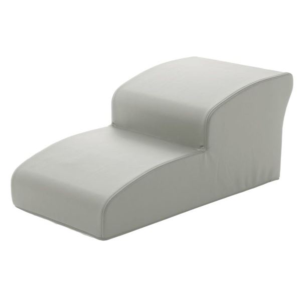 ドッグステップ/ペット用品 【2段 アイボリー】 幅40.5cm 合皮/合成皮革張地 ウレタンフォーム 〔リビング 室内犬〕【代引不可】[21]のサムネイル