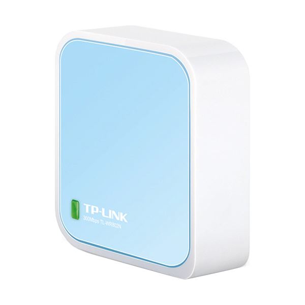 （まとめ）TP-Link 300Mbps Nano無線LANルーター TL-WR802N 1台【×2セット】[21]