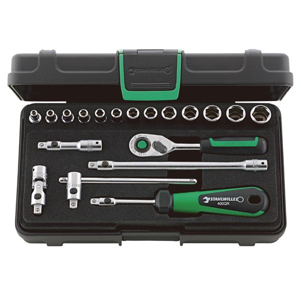 STAHLWILLE スタビレー 40/13/6QRKN 1/4SQ ソケットレンチ セット 96011180 工具 ツール DIY 作業工具 道具 レンチ[21]