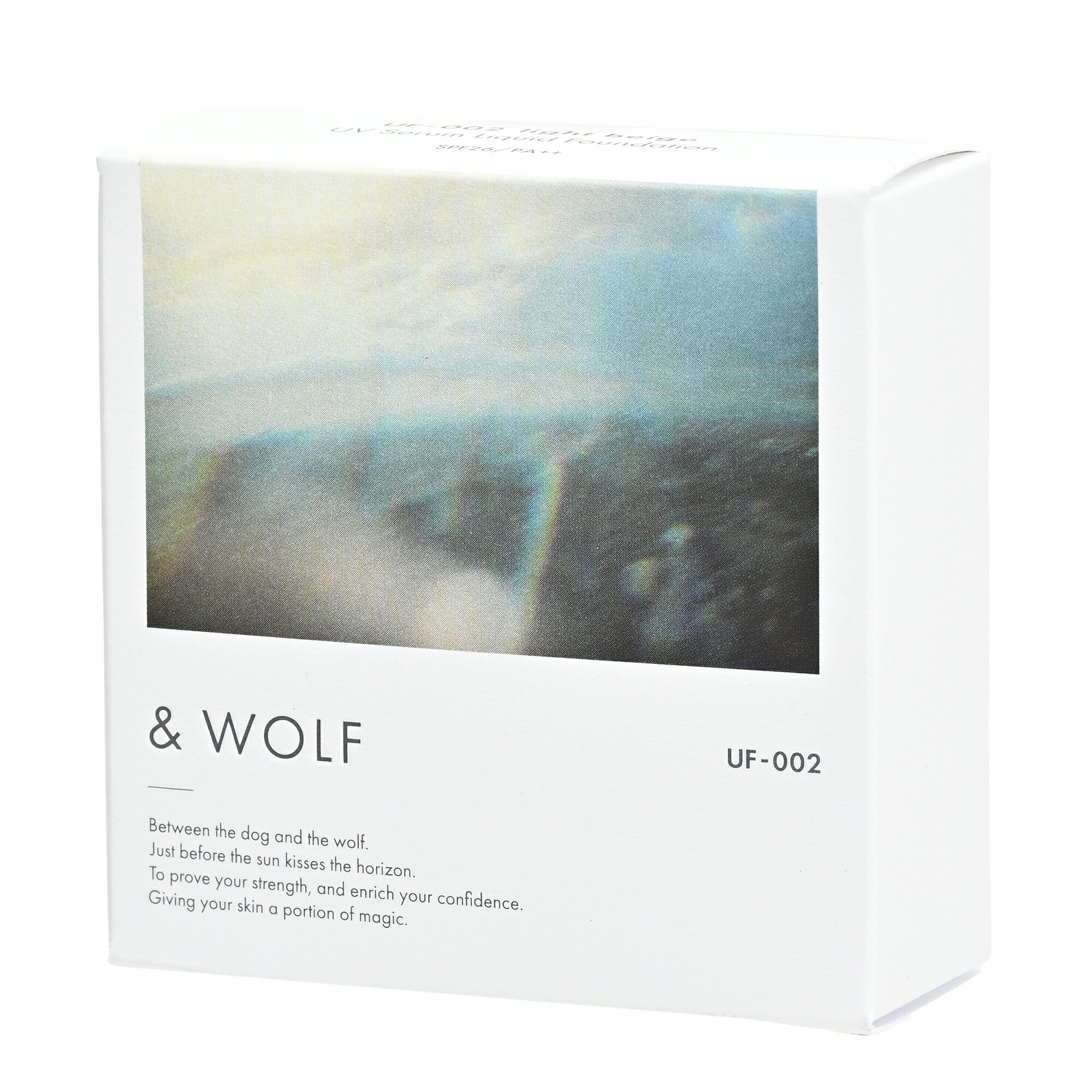 & WOLF by N organic UVセラムリキッドファンデーション 002ライトベージュ エヌオーガニック 25g