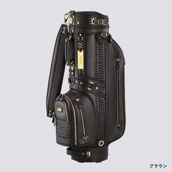 【本間ゴルフ公式ストア】 プレミアム キャディバッグ 9インチ レッド ブラック ブラウン 日本製 ホンマ HONMA GOLF CADDY BAG