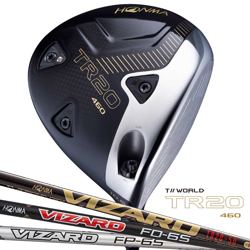 [半額以下 アウトレット] 本間ゴルフ T//WORLD TR20 460 ドライバー ロフト角9.5° VIZARD ツアーワールド 1W HONMA GOLF