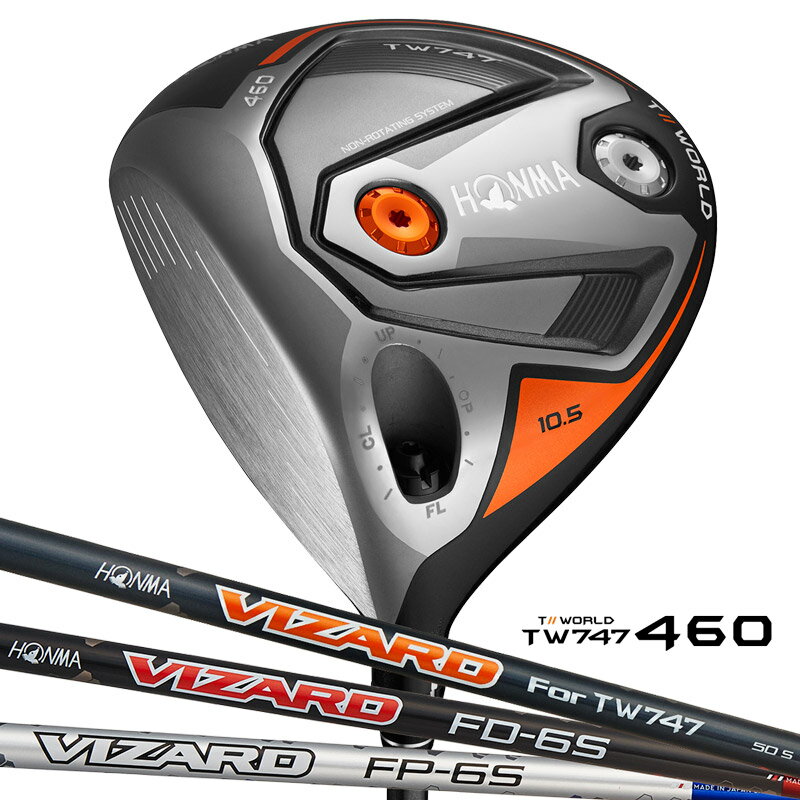 本間ゴルフ ツアーワールド TW747-460 ドライバー レフティ 左利き用 VIZARDシャフト HONMA GOLF