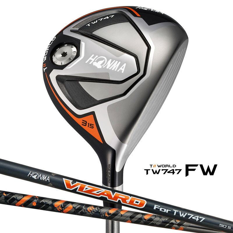  本間ゴルフ T//WORLD TW747 フェアウェイウッド VIZARD for TW747 シャフト ツアーワールド FW ホンマゴルフ（本間ゴルフ HONMA GOLF）