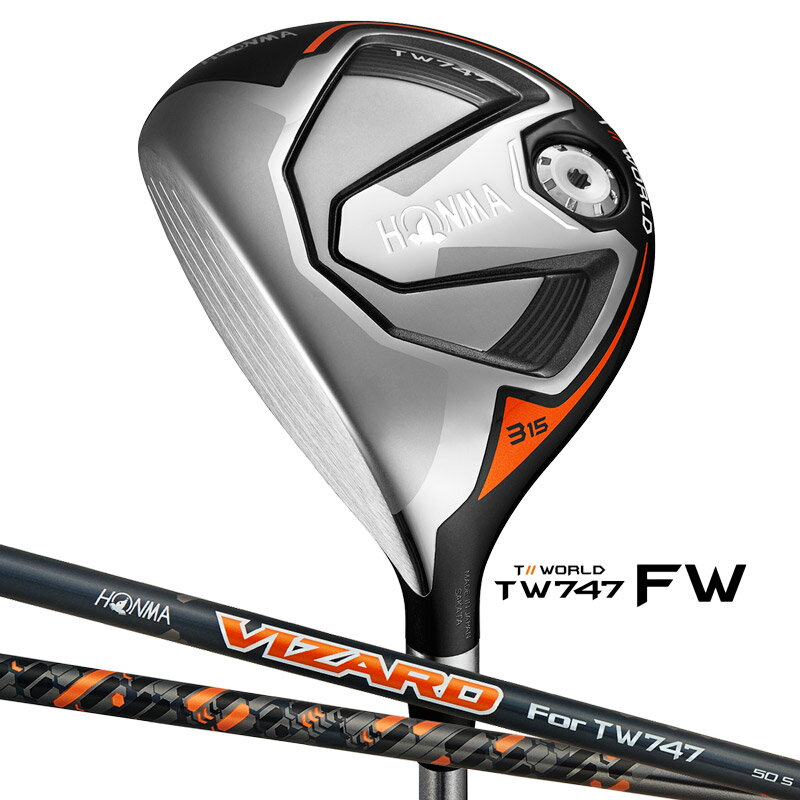 本間ゴルフ T//WORLD TW747 フェアウェイウッド レフティ 左利き用 VIZARD for TW747 シャフト ツアーワールド FW ホンマゴルフ（本間ゴルフ HONMA GOLF）のサムネイル