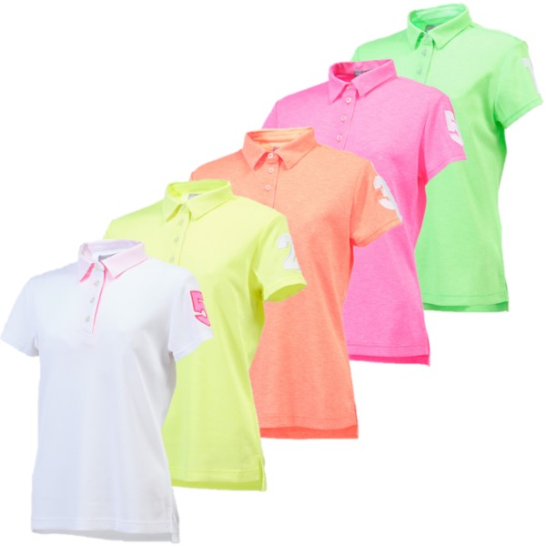 本間ゴルフ ナンバーロゴ半袖ポロシャツ レディース ゴルフウェア アパレル HONMA GOLF LADYS WEAR