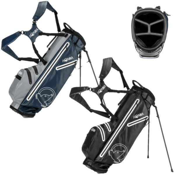 本間ゴルフ EUスリムスタンドバッグ 8インチ 全2色 軽量 4口枠 キャディバック HONMA GOLF Bag