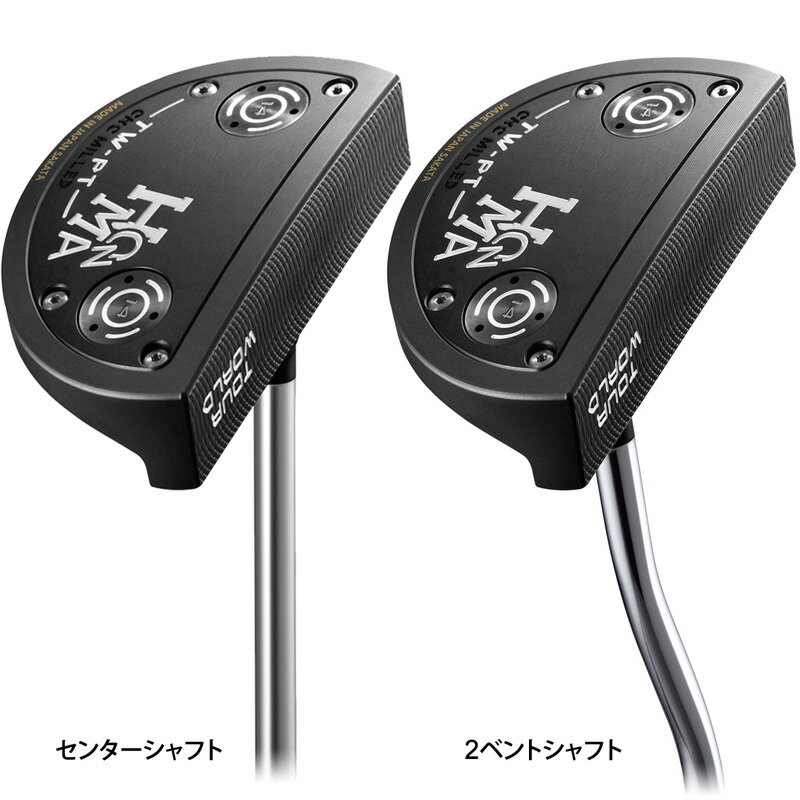 本間ゴルフ パター 日本製 TW-PT マレットタイプ センターシャフト 2ベントシャフト PUTTER HONMA GOLF