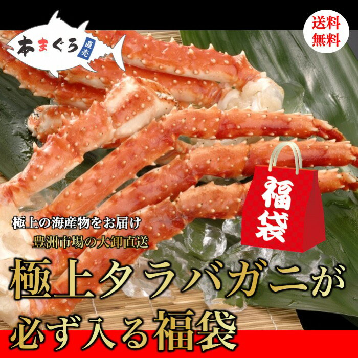 ●【月末発送予定】極上タラバガニが必ず入る福袋！！ (50,000円相当)（タラバガニ、天然本まぐろ赤身、中トロ、大トロ、ネギトロ、極上ホタテ、極上いくら、特大赤海老、絶品カツオなどなど）