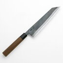 元兼 切付型 和牛刀 210mm 両刃 青紙1号 割込み 黒打ち仕上げ 八角クルミ柄 土佐打ち刃物 極上品(牛刀 和包丁 黒打ち包丁 切付 包丁 鍛造 割込み ...
