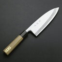 東周作 出刃包丁 片刃 180mm 青紙2号 付け鋼 霞研ぎ仕上げ 八...(3)