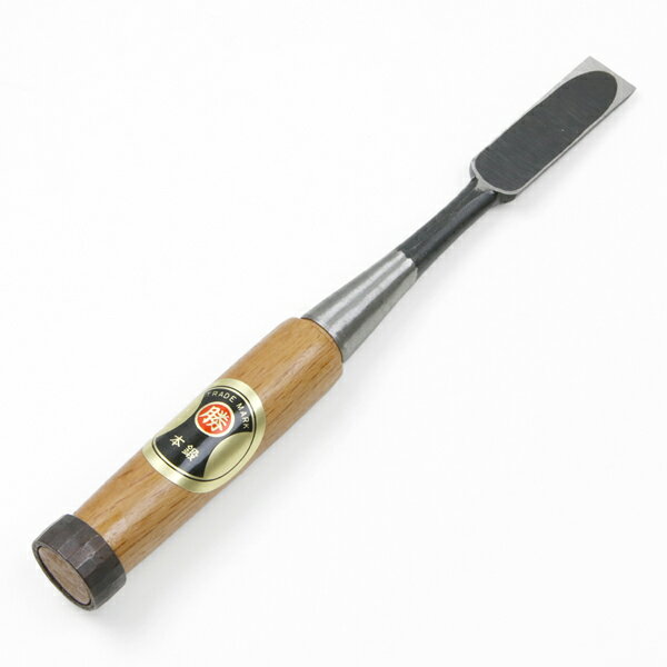 追入鑿 18mm 特殊刃物鋼 樫柄 一般向け上級品（追い入れ 大入れ 木工作業 建築 建具)