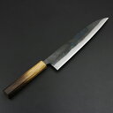 元兼 和牛刀 240mm 両刃 青紙スーパー 割込み 黒打ち仕上げ 焼き漆柄 土佐打ち刃物 極上品(和包丁 家庭用包丁 黒打ち包丁 鍛造 日本製 誕生日 母の日...