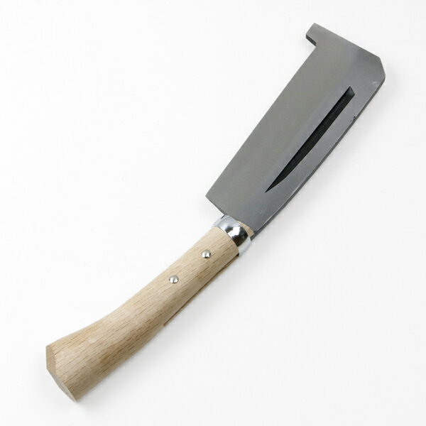 箸付黒打ち鉈片刃180mm 刃当てカバー付き 商品入れ替え品(石突鉈 枝払い 藪払い ア...