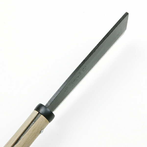日野浦刃物工房 味方屋作片刃 秋田型6.0 白樫柄 鞘付き(アウトドア キャンプ 薪割...