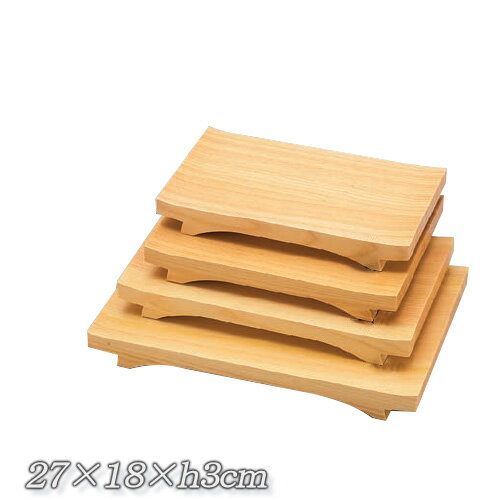 乐天商城 - 【メーカー直送】吹上盛皿 東濃檜 約270×180×H30mm 日本製（天然木 盛皿 日本料理 和食 寿司）