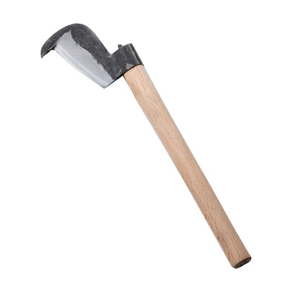 丸ヒツ鉈 紀州型400g白紙鋼 ケース付き(ナタ つる打ち 枝払い 薪割 山林道具)