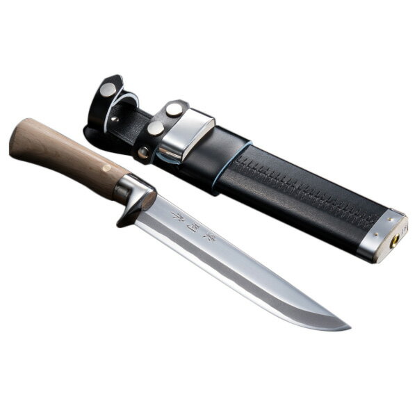 狩猟剣鉈 磨き 6寸 ケース付 ◆本場土佐◆ 青紙鋼 実戦用 (火造り鉈 ナイフ ハンティング 狩猟ナイフ アウトドア 剣なた 剣ナタ 青鋼 青紙 ハガネ ケース 鞘 サヤ さや)通販格安セール情報 楽天 通販