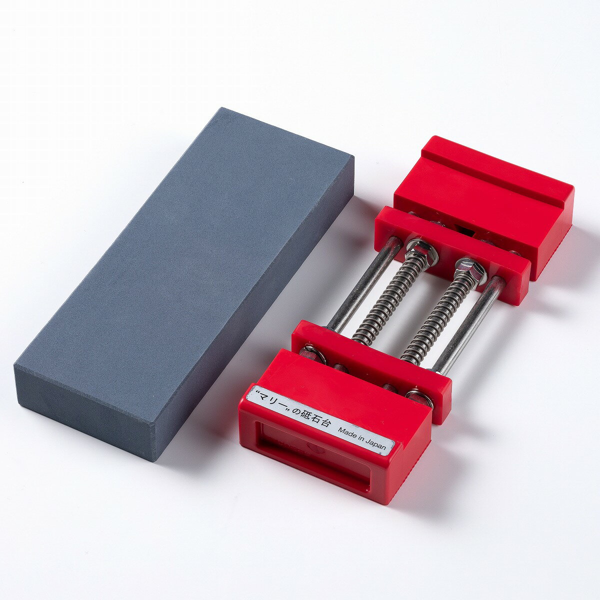 京東山 HSS ハイス用 中砥石#1000 砥石 レッド砥石台 (包丁研ぎ 面直し 刃物 キッチン 家庭用)