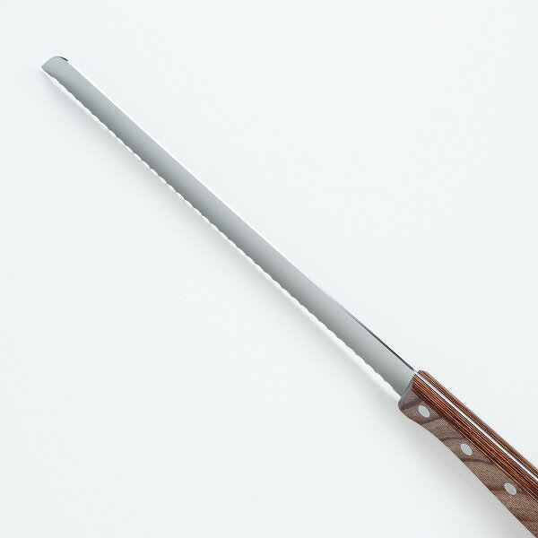 パン切り包丁 片刃 250mm ステンレスモリブデン鋼波刃仕様 赤合板柄 プレゼント 誕生日 母の日 退職祝い 日本製 3