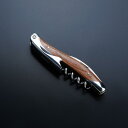 ATHRO アスロ ソムリエナイフ ナチュラルウッド ステンレスブレード シングルアクション (ワインオープナー コルク抜き 栓抜き 日本製 )
