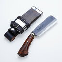 東周作 最高級 黒打 腰鉈 両刃120mm 白紙鋼 オイルステイン仕上げ 鞘付き 旧鞘