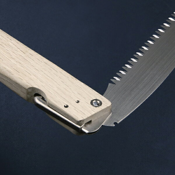 刃物・道具の専門店 ほんまもんのヒシカ印 替刃式 折込剪定鋸 180mm(庭剪定 本職向け 横挽 植木 果樹）｜アングル3