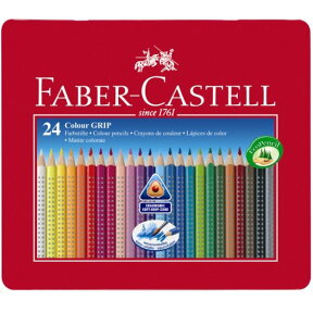 名門文具ブランドの子供用色鉛筆！ ”FABER-CASTELL” カラーグリップ色鉛筆24色【FABER CASTELL】色鉛筆 子供用 入園 幼稚園 入園準備 入学 入園グッズ 入園式　ファーバーカステル hono おしゃれ かわいい プレゼント ギフト 小物