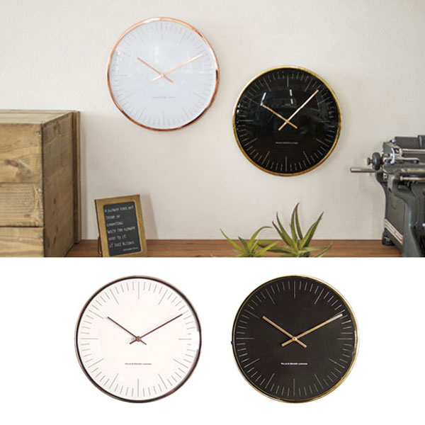 シンプルメタリックの壁掛け時計!メタルクロック Grocia(グロシア)【ホワイト ブラック 保証 ウォール スチール ガラス】 インテリア雑貨&キッチン雑貨のお店hono おしゃれ かわいい プレゼント ギフト 内祝い 小物