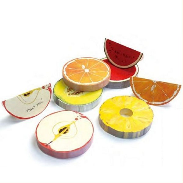 輪切り果物のメモカード!fruits block(フルーツブロック)×10個 インテリア雑貨&キッチン雑貨のお店hono おしゃれ かわいい プレゼント ギフト...