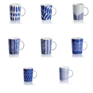 北欧テイストのマグカップでちょっと一息bzyoo mugs（ビズヨー　マグ）BLUE【マグカップ　北欧　コーヒーカップ　コップ　キッチン キッチングッズ プレゼント プチギフト にも！】