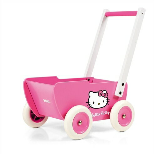 【訳あり20%off!】逆輸入コラボモデル”BRIO×HELLO KITTY”ドールワゴン 【キティ ブリオ おもちゃ ホビー 木製 ままごと】