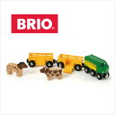 【ラッピング対応】お馬と牛さんを運ぼう！ BRIO（ブリオ）ファームトレイン 【BRIO】 ブリオ プレゼント 出産祝い おもちゃ ファームトレイン 貨車 木のおもちゃ ブリオ 玩具【BRIO ブリオ】【プレゼント プチギフト 子供 にも！】