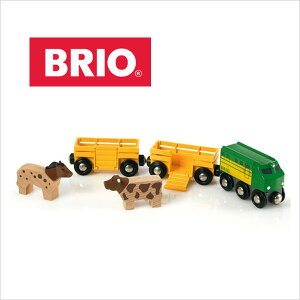 【ラッピング対応】お馬と牛さんを運ぼう! BRIO(ブリオ)ファームトレイン 【BRIO】 ブリオ プレゼント 出産祝い おもちゃ ファームトレイン 貨車 木のおもちゃ ブリオ 玩具【BRIO ブリオ】【プレゼント プチギフト 子供 にも!】