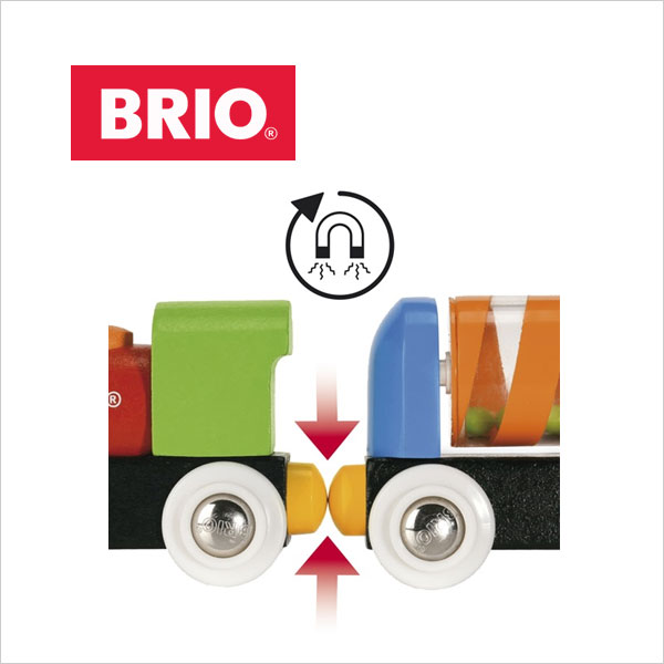 【ラッピング対応】マイファーストBRIOレールウェイビギナーパック 機関車 出産祝い 木製おもちゃ ベビー　ブリオ プレゼント 3