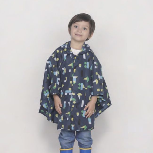 オシャレキッズさんのレインポンチョ！Wpc.KIDS RAIN PONCHO S（TOY） レインウェア ポンチョ かわいい オシャレ おしゃれ 梅雨 雨 対策 シンプル 自転車　キッズ 雨合羽 雨具 女の子 ピンク プレゼント