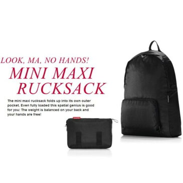 折り畳めるリュックサック！ mini maxi rucksack （ミニマキシ リュックサック）【reisenthel(ライゼンタール)】リュックサック デイバッグ バッグ リュック　【ラッピング対応】