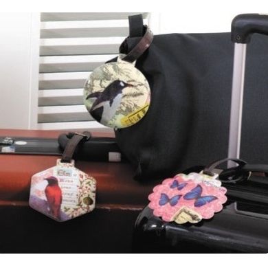 写真をプリントした大判のネームタグ！LUGGAGE TAG（ラゲージタグ）×6個【旅行 スーツケース キャリーケース 名前 名札 バッグ】