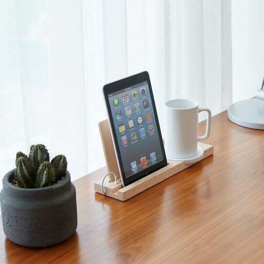 White(ホワイト)+ Wood(ウッド)!w+w mug tray(マグトレイ)【ideaco イデアコ インテリア 雑貨 おしゃれ】 インテリア雑貨&キッ...