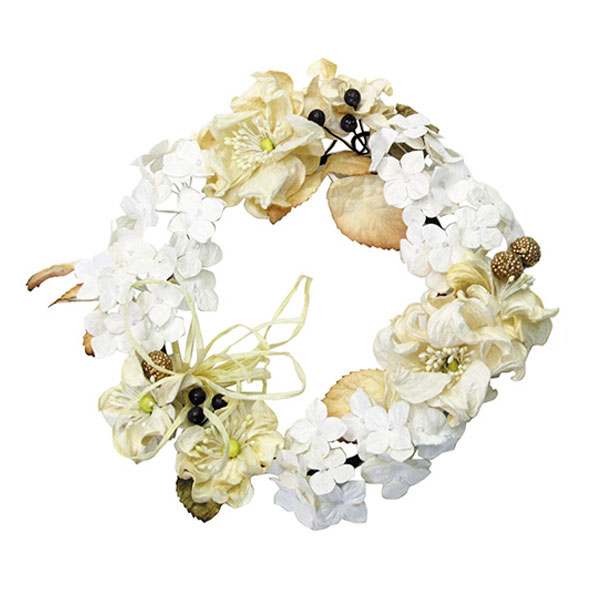 ナチュラルな風合いが美しいリース Mix Flower Wreath S (paper wreath) 【リース】【クリスマスリース】 インテリア雑貨&キッチン...