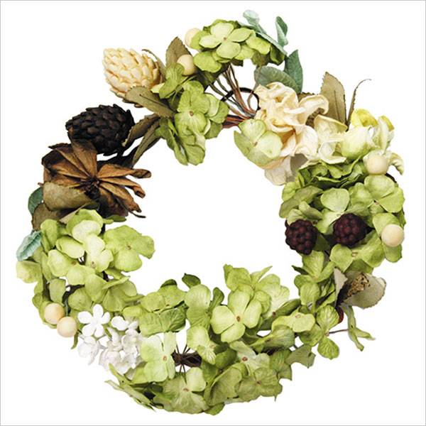 ナチュラルな風合いが美しいリース Mix Flower Wreath L (paper wreath) 【リース】【クリスマスリース】 インテリア雑貨&キッチン...