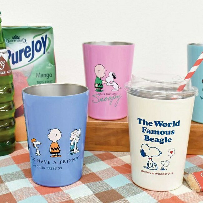Rakuten - 保温保冷効果のあるスヌーピーデザインのステンレスタンブラー！PEANUTS STAINLESS TUMBLER【ピーナッツ SNOOPY カップホルダー フォルダー キャラクター】
