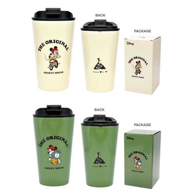 Rakuten - 保温保冷効果のある蓋付きステンレスタンブラー！DISNEY STAINLESS TUMBLER WITH LID【ディズニー MICKEY ミッキーマウス キャップ 蓋つき キャラクター】
