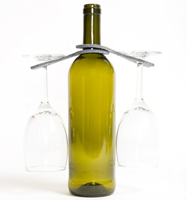 ボトルとグラスをスマートに運ぶハンガー ”furnish” wineglass hanger（ワイングラスハンガー）2枚組 【ワイングラスハンガー ワインボトル テーブルセッティング テーブルウェア キッチン キッチン にも！】 hono-10000968 hono(照明・インテリア雑貨) サンプル画像2