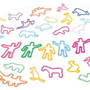愛着と驚きがあるヒト型フォルムの輪ゴム!Animal Rubber Band(アニマルラバーバンド)PEACE(ピース)5ピースパック【プラスディー +d 人 ...